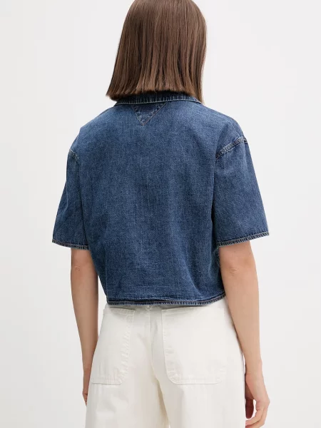 Tommy Jeans koszula jeansowa granatowa