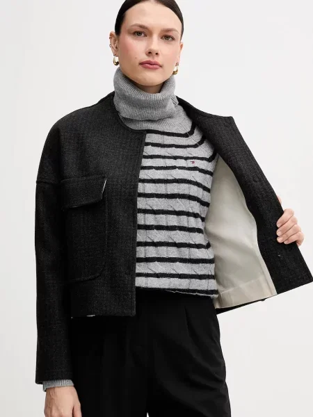 Куртка Sandro Ferrone демісезонна oversize зелений