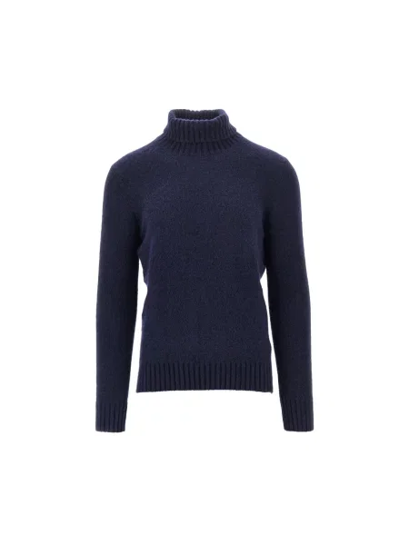 Sweter z golfem Piacenza 1733 do golfa niebieski