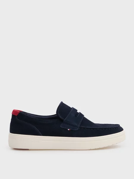 Замшеві лофери Tommy Hilfiger сині