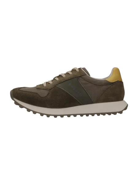 Bugatti Nízke tenisky / kaki / olivová žltá