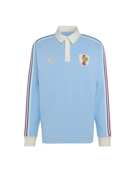 ADIDAS PERFORMANCE Funkční tričko Frankreich Rugby Years Crunch Heritage světlemodrá / jasně červená bílá