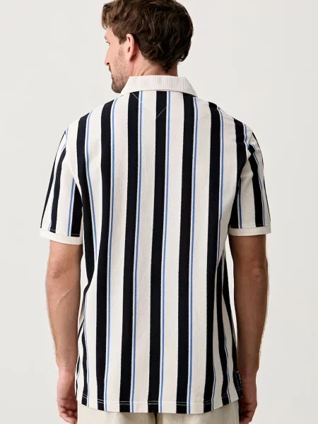 Koszulka polo o kroju relaxed fit z czystej bawełny Tommy Hilfiger beżowa
