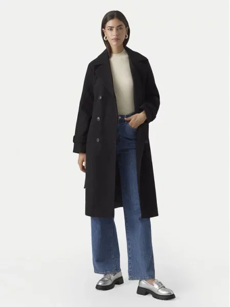 Vero Moda Prehodni plašč Fortuneaya črna