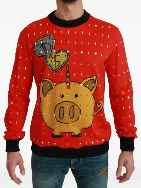 Pulover Dolce & Gabbana roșu