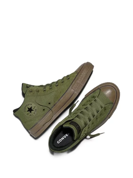 Sneakerși Converse Chuck Taylor All Star cu platformă din piele de căprioară streetstyle negru