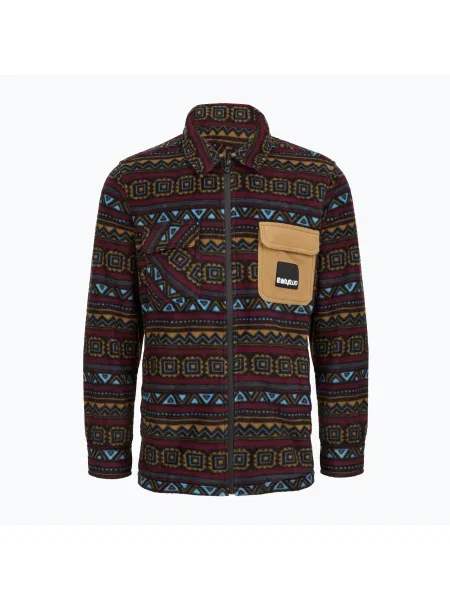 Cămașă bărbați ThirtyTwo Rest Stop Zip Up maroon