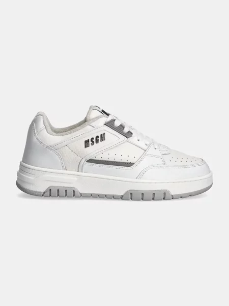 Шкіряні кросівки MSGM білий