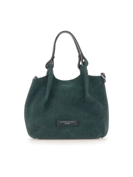 Shopperka Gianni Chiarini skórzana zielona