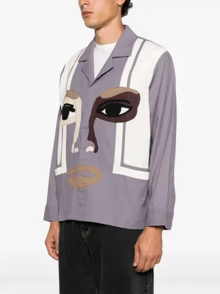 Gulerat cămașă Kidsuper violet