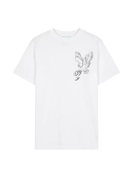 Koszulka Off-white z nadrukiem biała