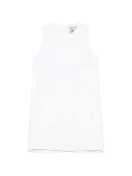 Rochie mini Semicouture fără mâneci alb