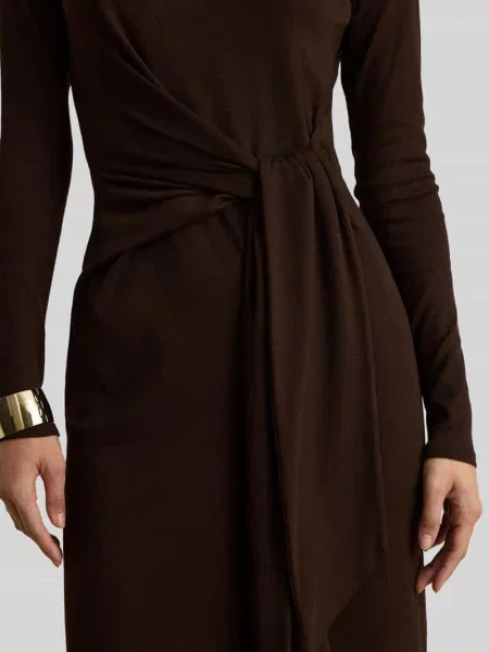 Sukienka casualowa o kroju regular fit z mieszanki bawełny i modalu Lauren Ralph Lauren
