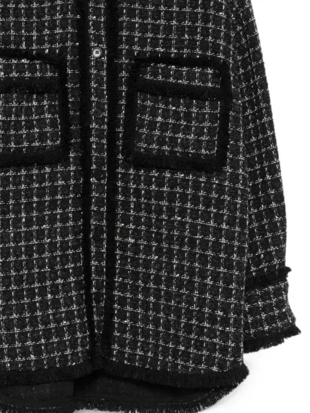 Bouclé cămașă Msgm negru