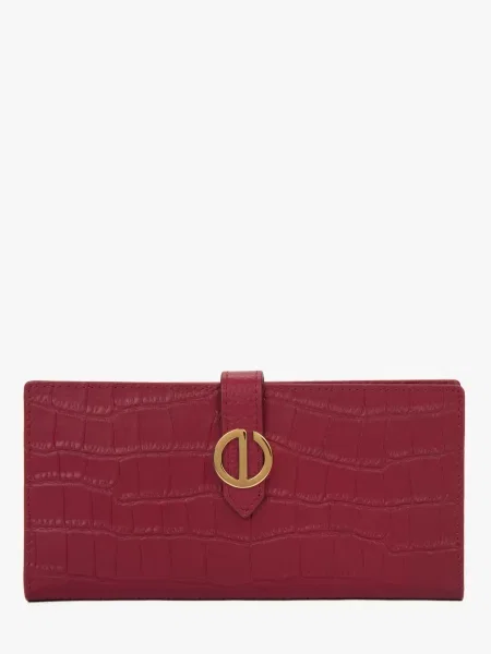 Кожаный кошелек Estro красный