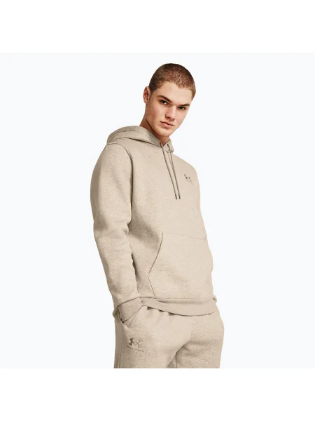 Кофта Under Armour Essential Fleece Hoodie timberwolf taupe light hthr/timberwolf taupe