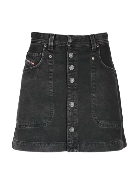 Spódnica jeansowa Diesel czarna