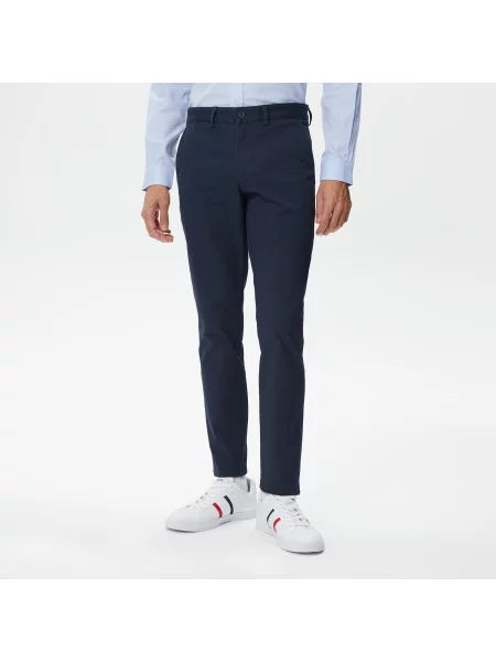 Lacoste Spodnie Slim Fit granatowe
