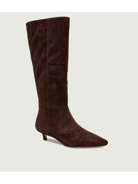 LAUREN RALPH LAUREN Cizme Francesca | piele întoarsă maro