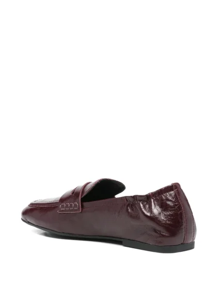 Pantofi loafer Ash din piele roșu