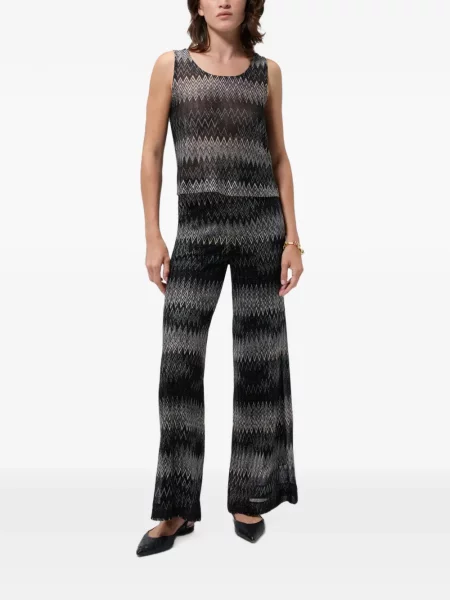 Top Missoni fără mâneci negru
