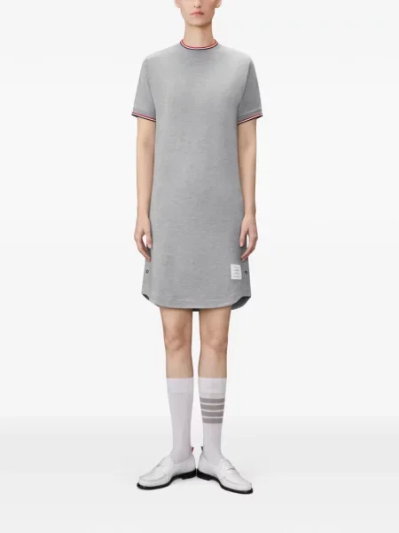 Rochie tip cămașă Thom Browne gri