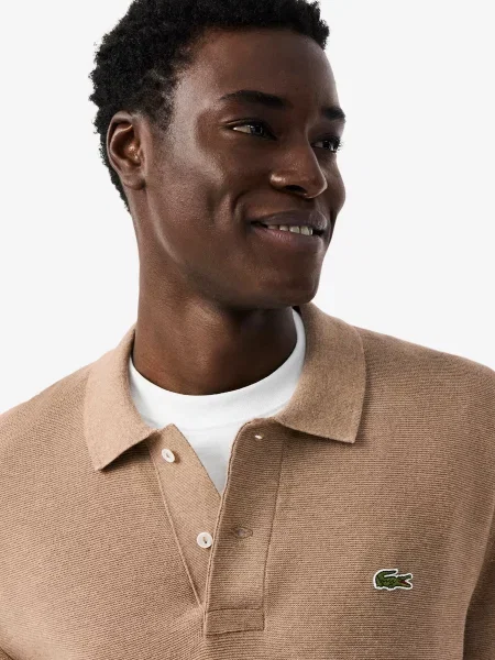 Поло Lacoste коричневий