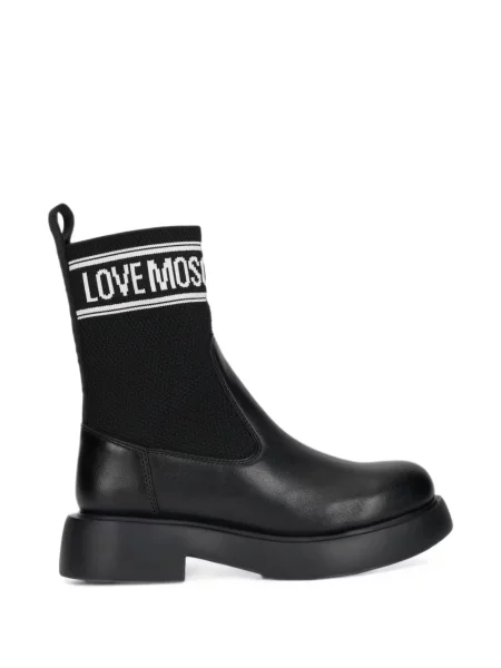 Botine Love Moschino cu imagine negru