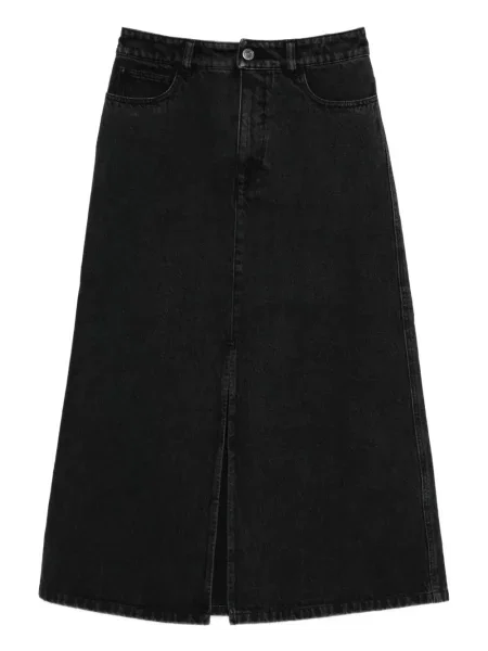 Дънкова пола A.p.c. до коляното черно