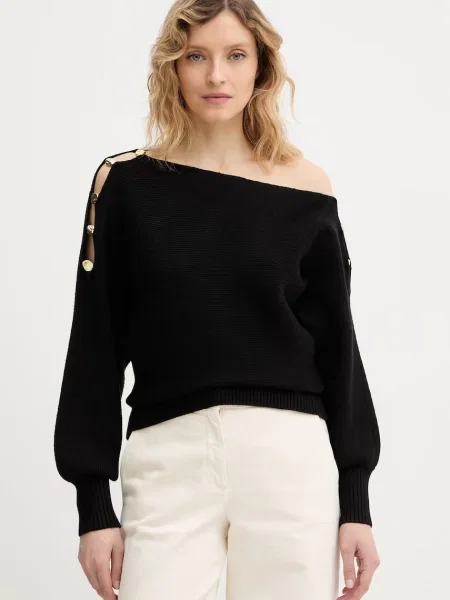 Guess pulover JAMIA negru