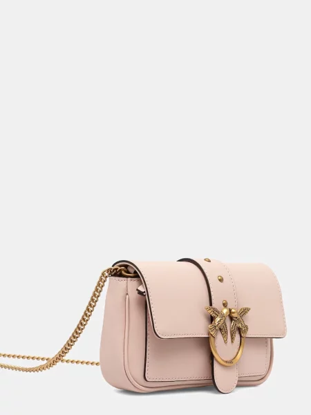 Pinko crossbody kabelka dámska kožená béžová