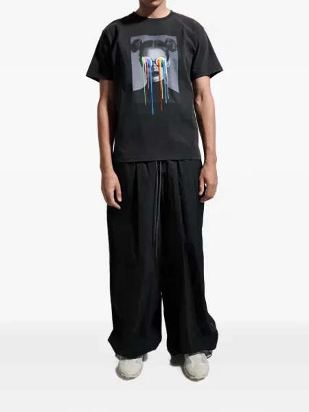 Pantaloni Mostly Heard Rarely Seen cu cordon negru
