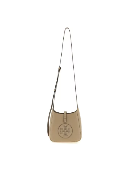 Torebka crossbody Tory Burch skórzana brązowa
