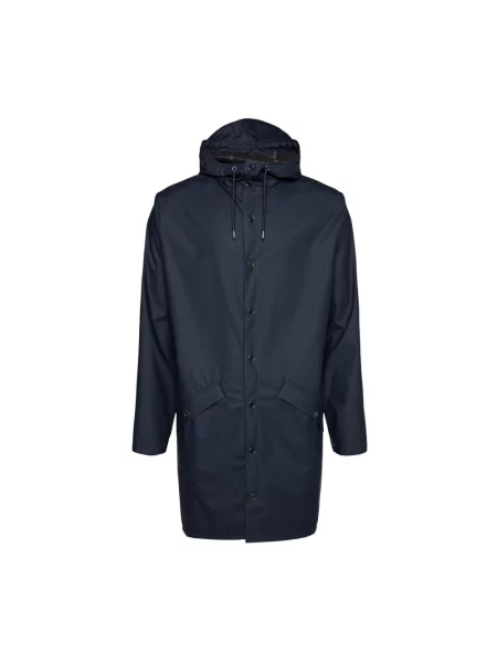 Kurtka Rains Long Jacket navy niebieska