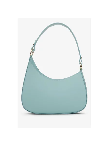 Сумка-півмісяць шкіряна Estrо блакитна