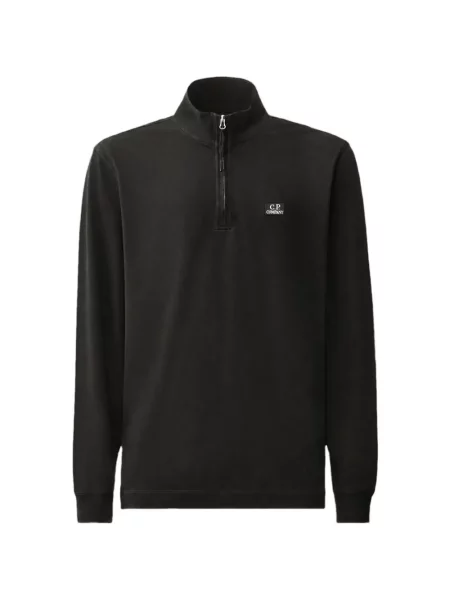 Lung tricou polo C.p. Company stretch negru