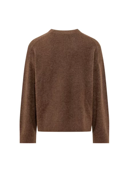 Sweter Represent z logo brązowy