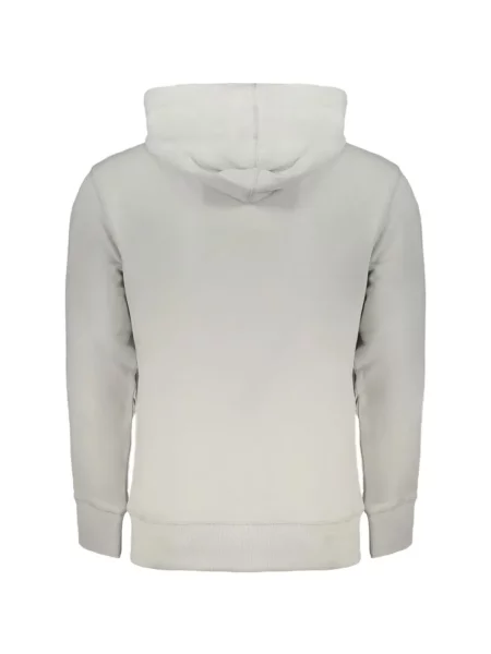 Суичър с качулка Calvin Klein Jeans с автограф с връзки сиво