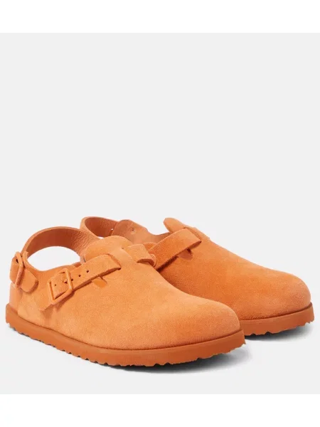 Mules Birkenstock 1774 iz semiša oranžna
