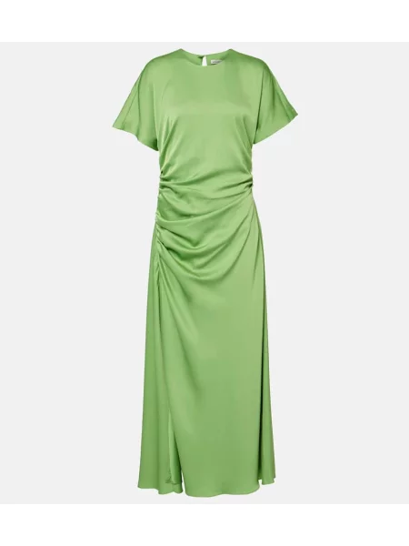 Rochie maxi Simkhai din satin de costum verde
