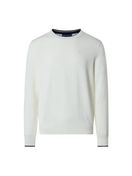 Sweter North Sails z logo biały