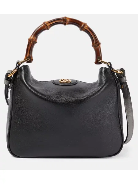Geanta de piele Gucci Diana din piele mini negru