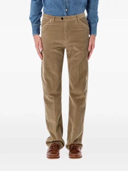 Pantaloni Fortela de catifea cord maro