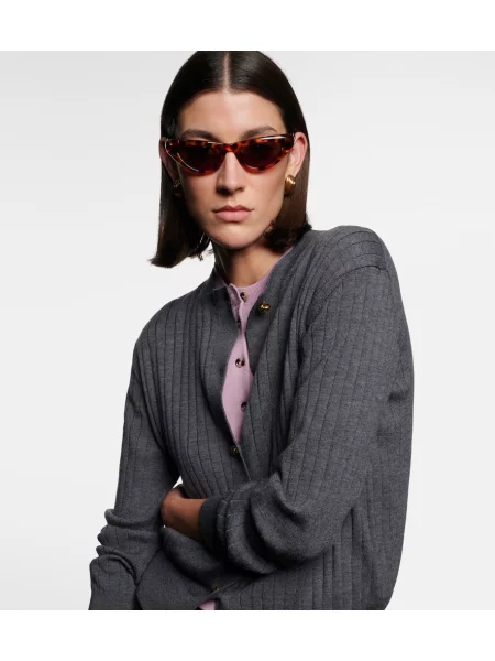 Ochelari de soare Bottega Veneta maro