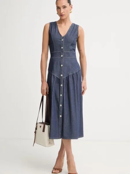 Rochie Morgan De Toi evazată albastru