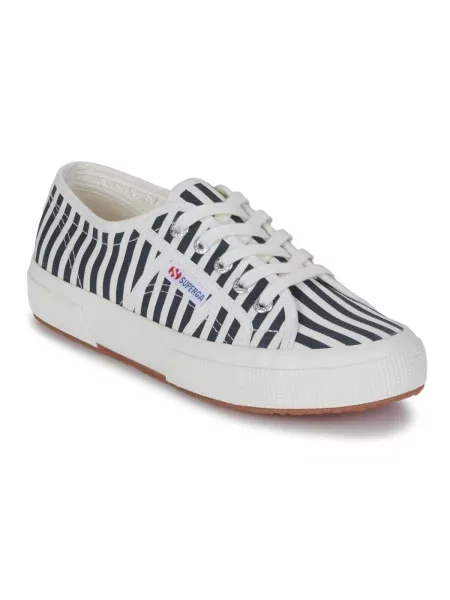 Pruhované tenisky Superga 2750 s potiskem modré
