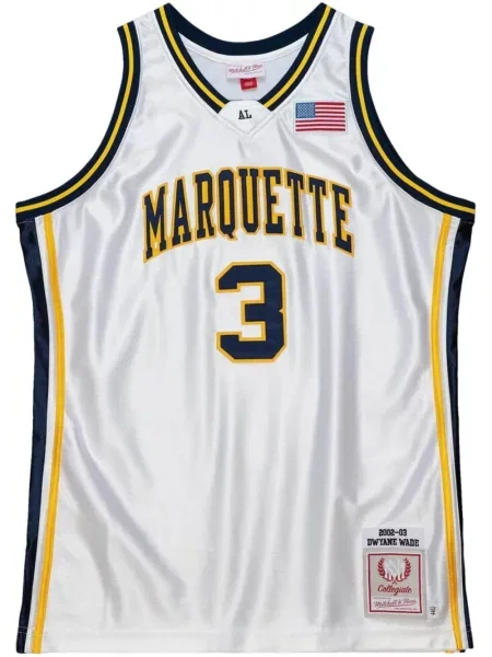 Cămașă Mitchell & Ness din jerseu alb
