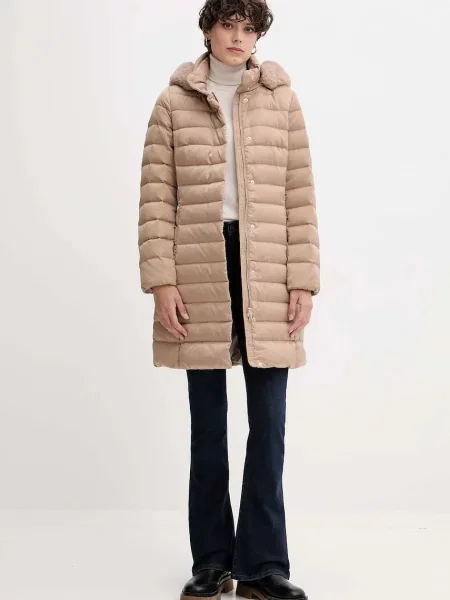 Geox kurtka puchowa BETTANIE zimowa beżowy