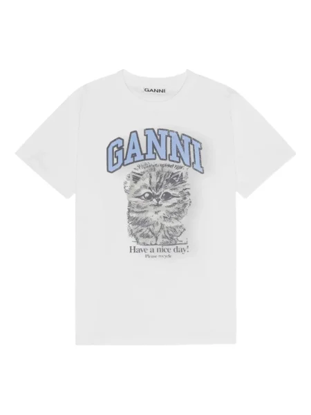 Tricou Ganni alb