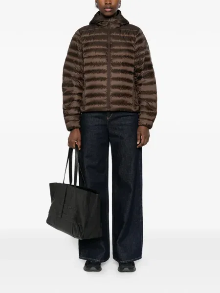Geacă Canada Goose cu glugă maro